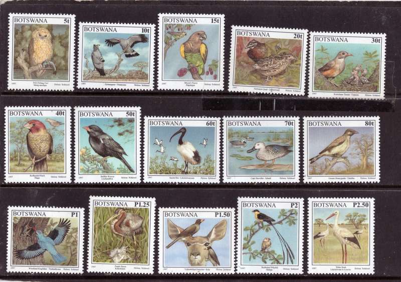 Botswana 1997 Birds - UMM Full set