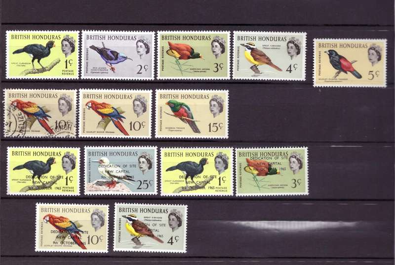 British Honduras 1962  - 1967 Birds - UMM Sets x 2 complete - 1 short set