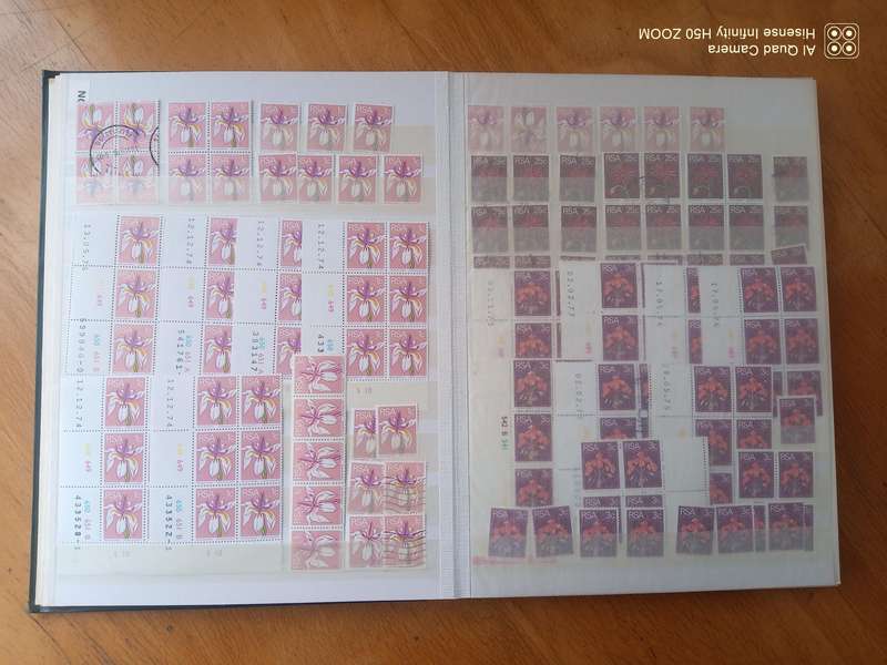 RSA - Large selection in 16 page Stock book 1/2  Mini sheets, control blocks and more.