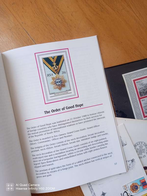 RSA  - National Order Book with FDC & Mini Sheets