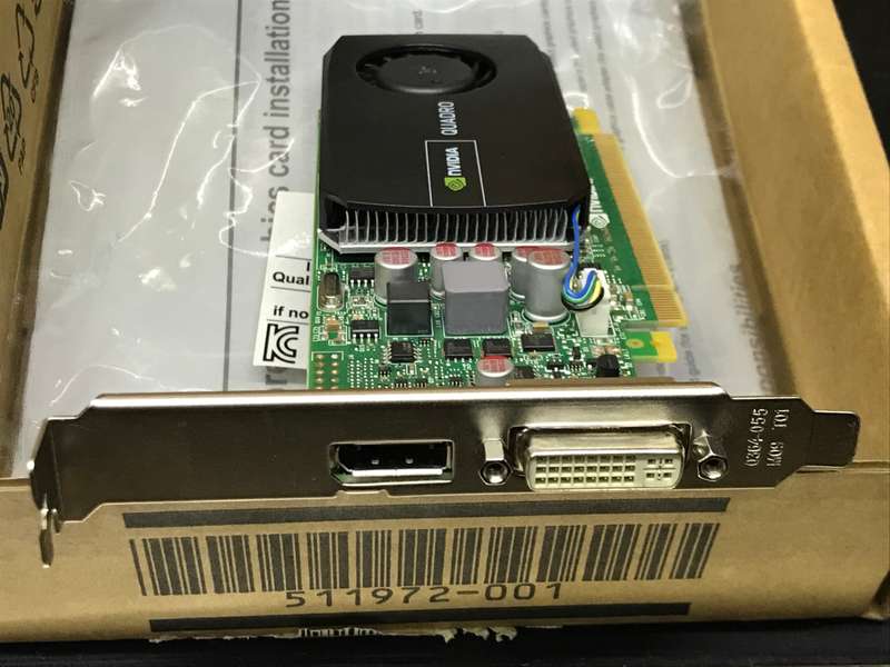 HP NVIDIA Quadro 600 1GB Graphics Card