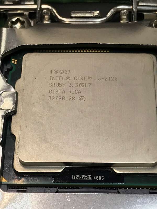 Intel DH61WW Motherboard And CPU