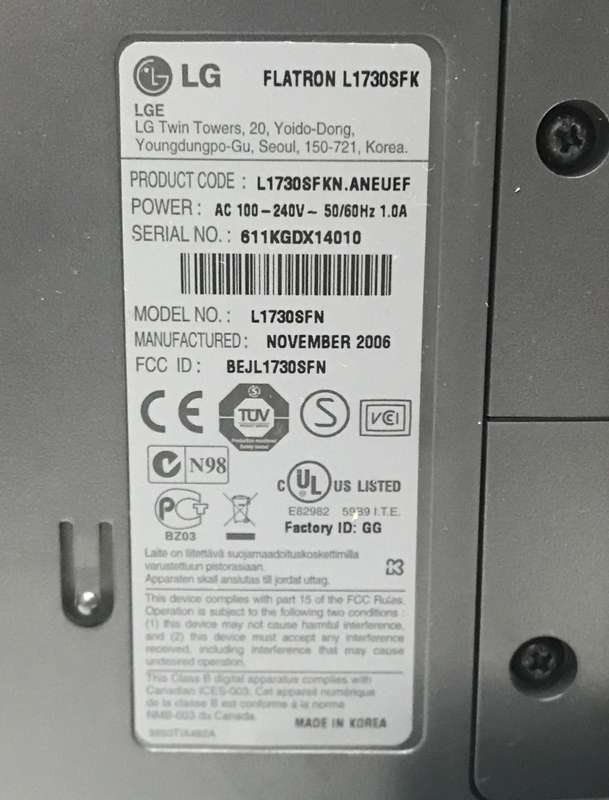 LG Flatron 17" Touch Screen In Box