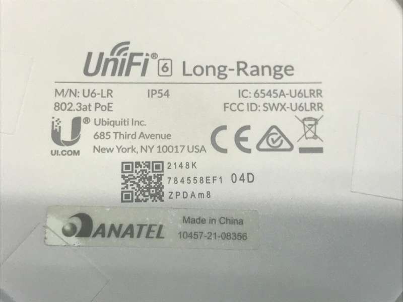 Ubiquiti UniFi6 Long Range Dual Band WiFi 6 AP