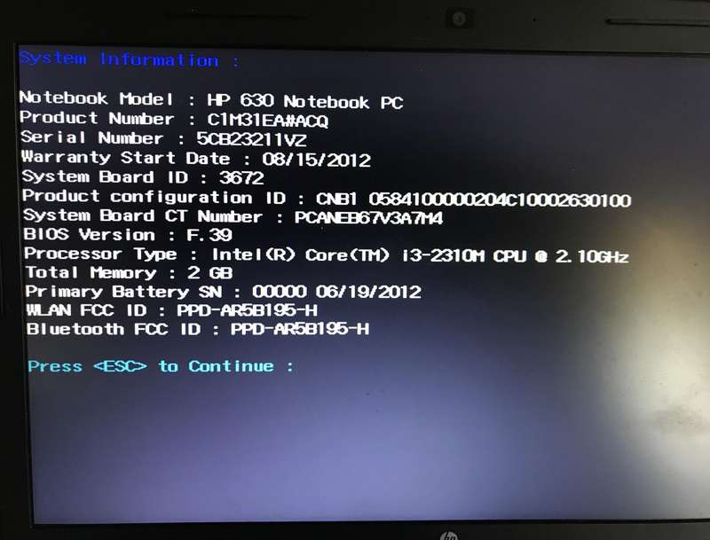 HP 630 Notebook PC x3