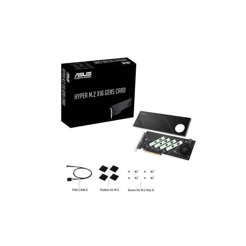 Hyper M.2 x16 Gen5 Card 4x M.2 NVMe To PCIe Adapter
