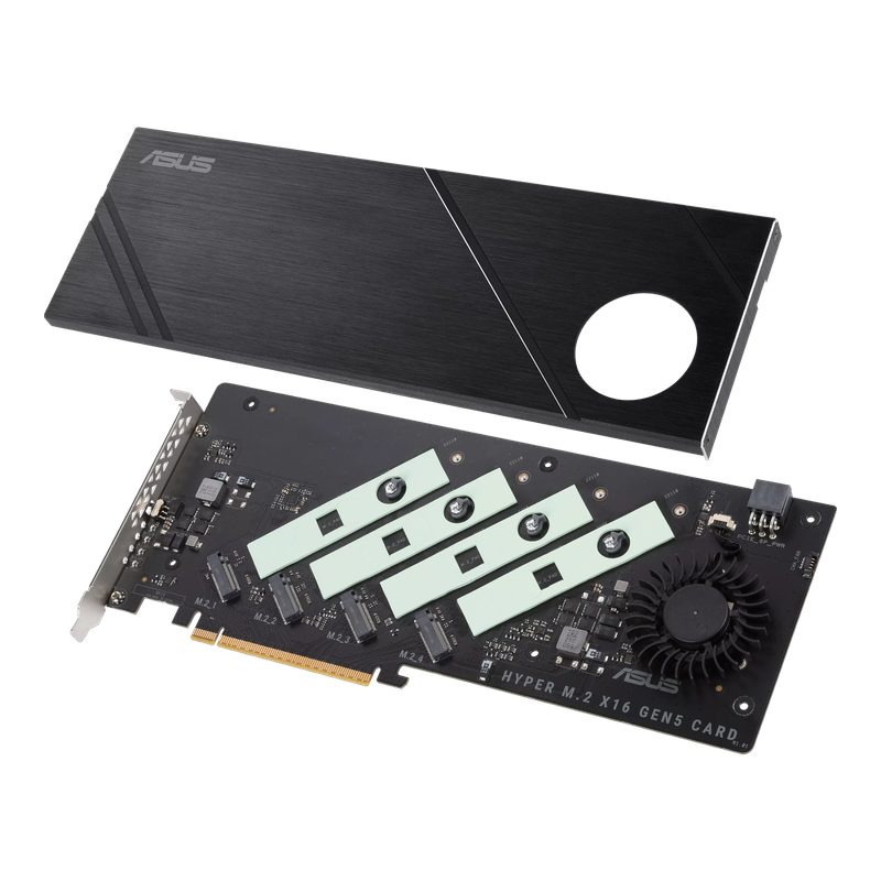 Hyper M.2 x16 Gen5 Card 4x M.2 NVMe To PCIe Adapter