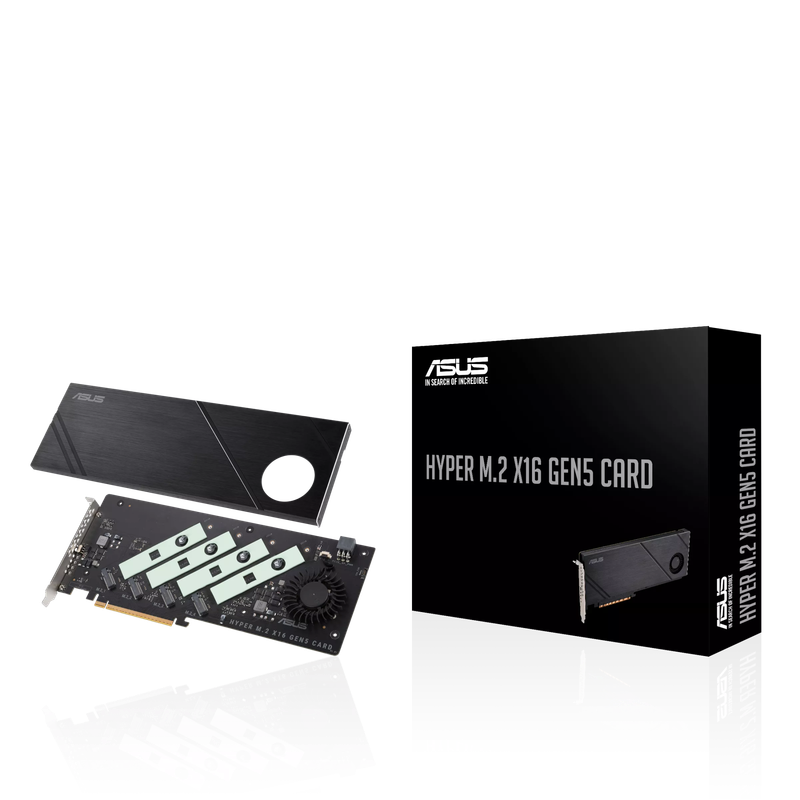 Hyper M.2 x16 Gen5 Card 4x M.2 NVMe To PCIe Adapter