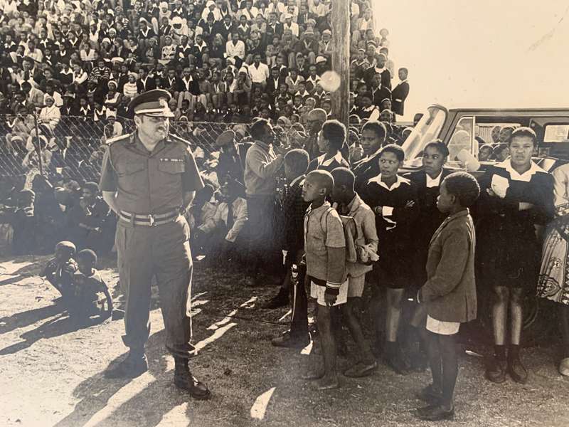 Paul Alberts Photo Brig.H.S.Turner Bophuthatswana Head of the Defence Force 1980
