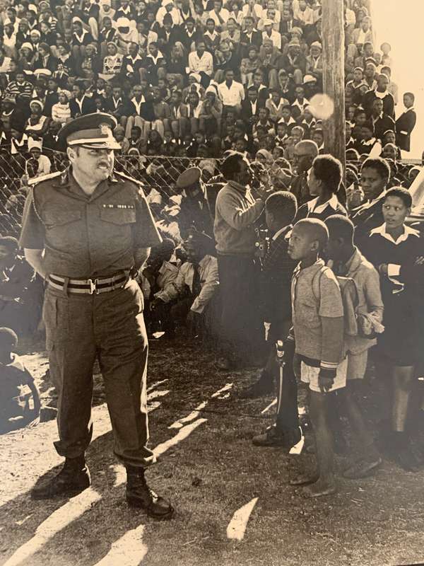 Paul Alberts Photo Brig.H.S.Turner Bophuthatswana Head of the Defence Force 1980