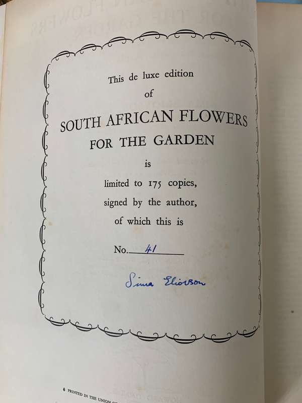 South African Flowers For The Garden by Sima Eliovson