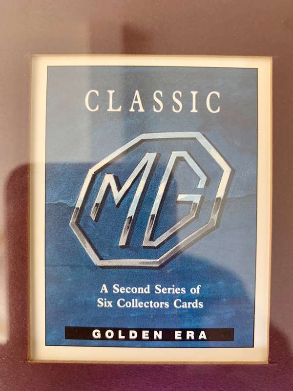 MG CLASSIC CIGARETTE CARD GOLDEN ERA CARS SERIES