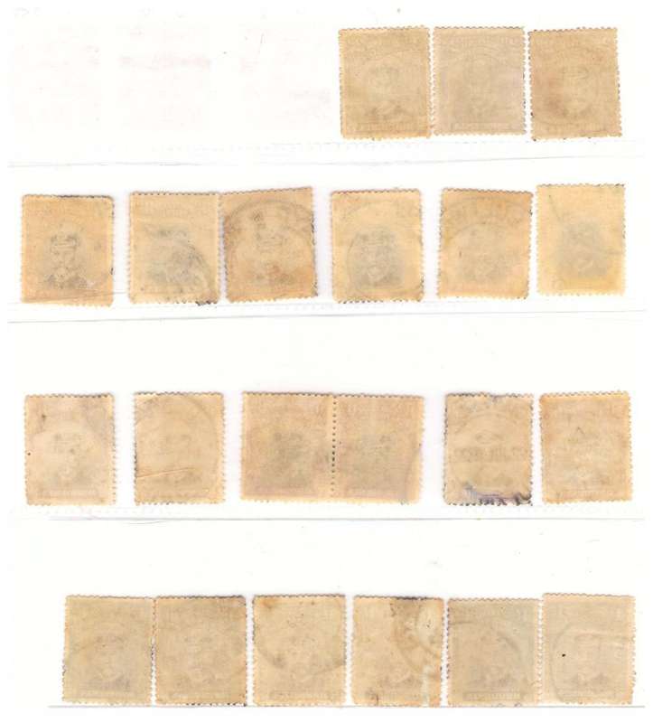 Rhodesia 1913 to 1922 Admirals -Used - Different shades,perfs & different head die