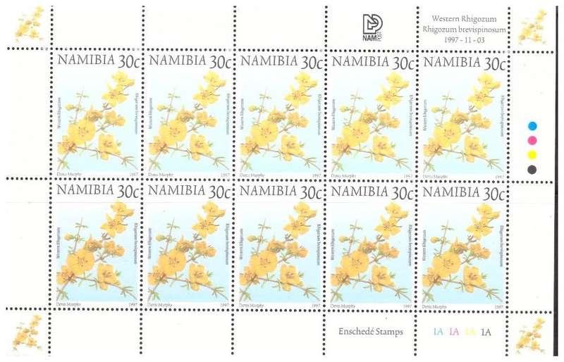 Namibia 1997 - Full Sheets Cheetah N$10,Rhino N$5, Buffalo N$4,Elephant N$1.50,