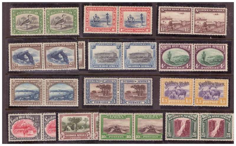 SWA - 15th  March 1931 First Pictorials mostly MNH, includes additional trains cv R250