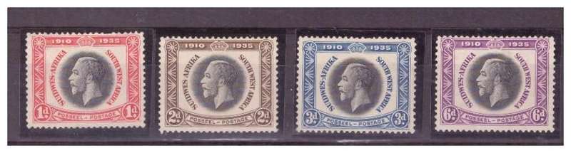 SWA - May 1935 KGV Silver Jubilee  MNH no gum