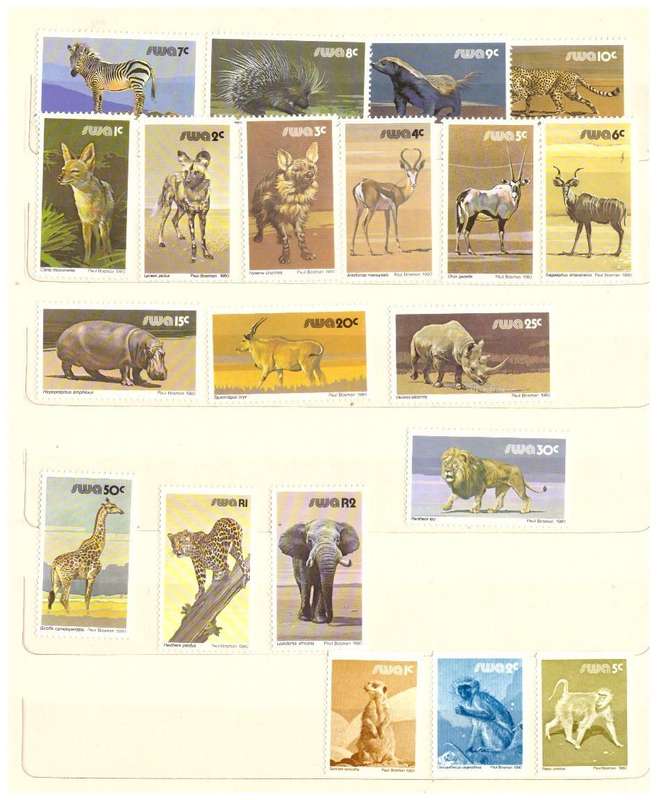 SWA black album-stockbook 1963 to 1980 UMM sets