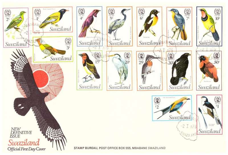 Swaziland - 1976 Birds Definative First Day Cover