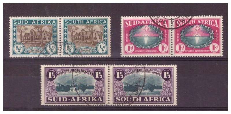 Union of South Africa 1939 - 250th Anniversary of the Huguenots