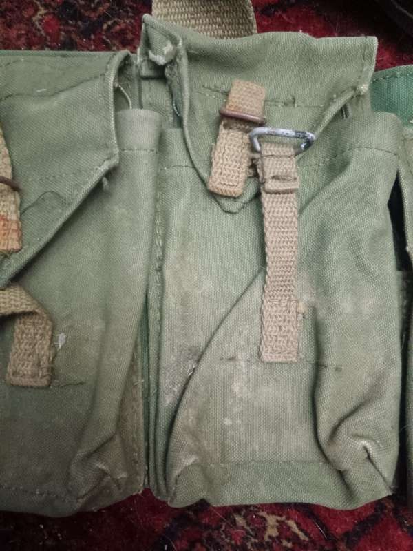 Rhodesia Bush War Military Webbing 6 Pouches