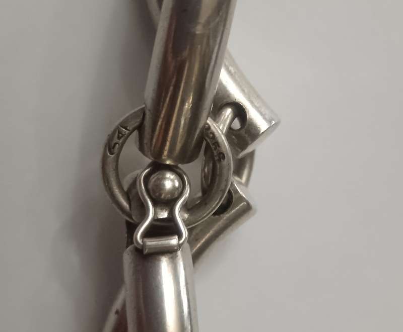 DENMARK STERLING SILVER 925S BRACELET 'JENS ASBY" 8 X 200MM (PREVIOUSLY SOLD ON-LINE US$683)