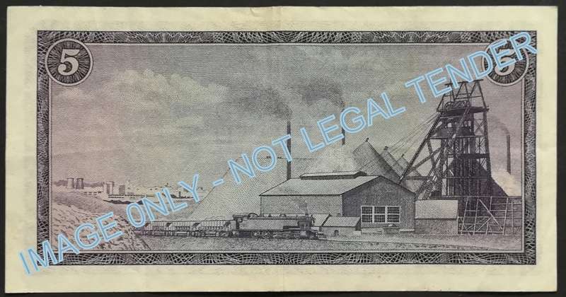 T W DE JONGH 5 RAND NOTE  3RD ISSUE