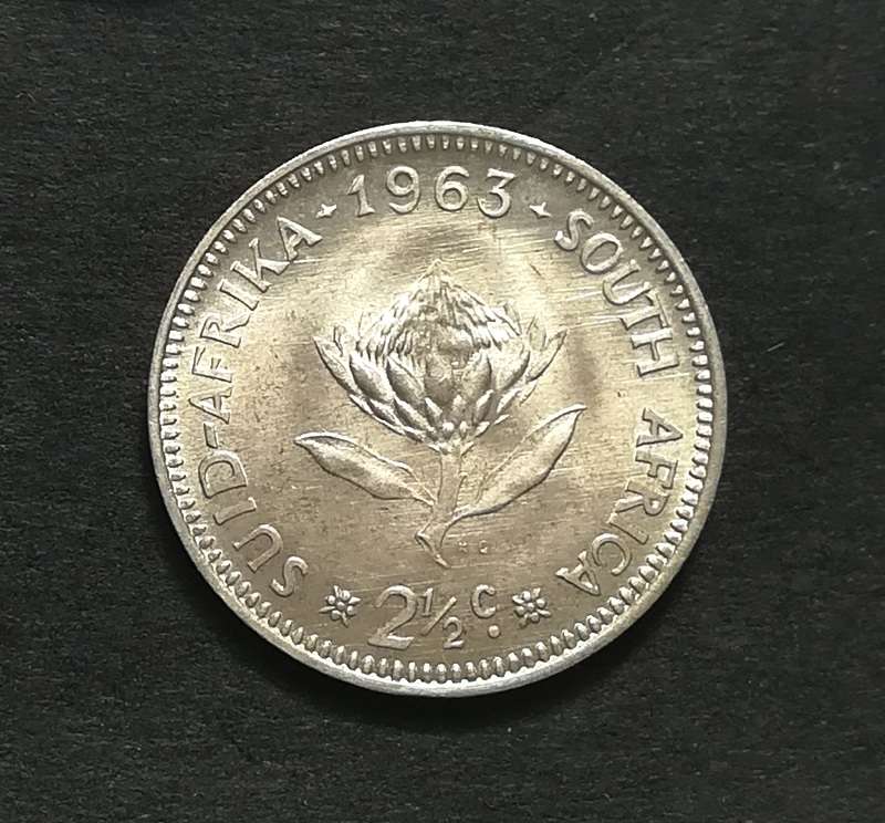 REPUBLIC 1963 2.5 CENTS *EXCELLENT*
