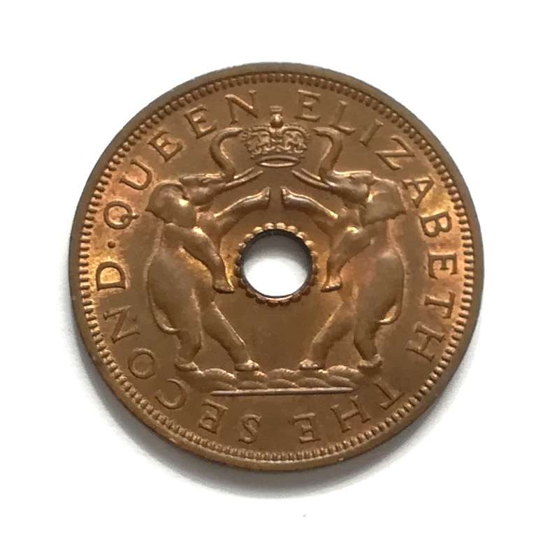 RHODESIA + NYASALAN 1963 PENNY *EXCELLENT*