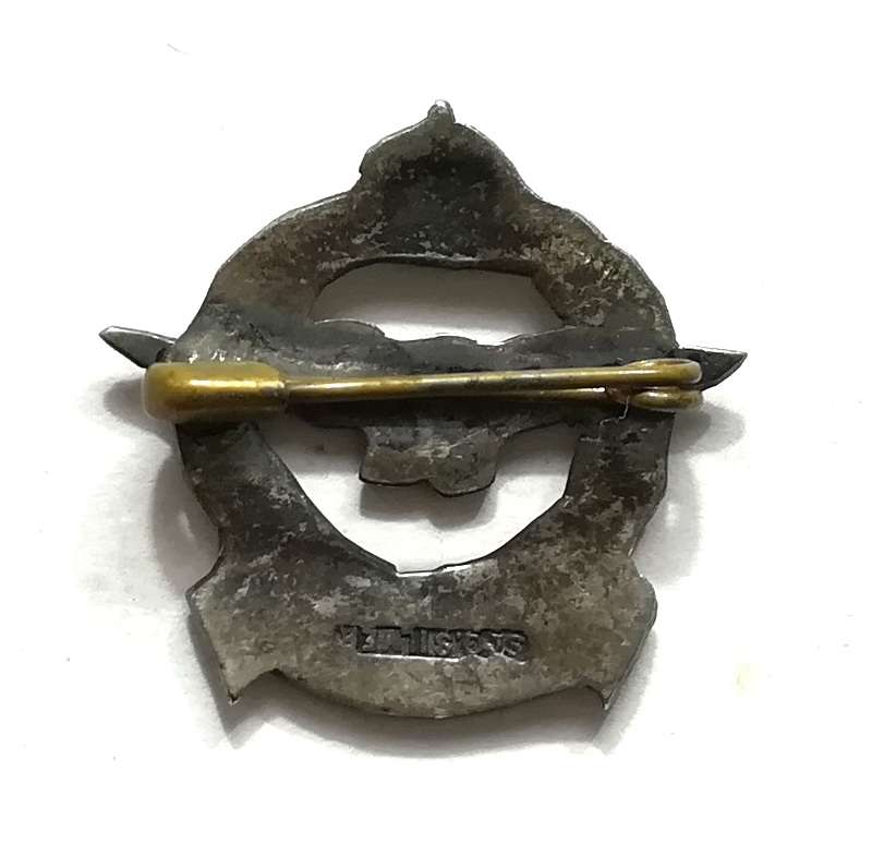 STERLING SILVER SAAF-AIRFORCE SWEETHEART BROOCH 20X20MM