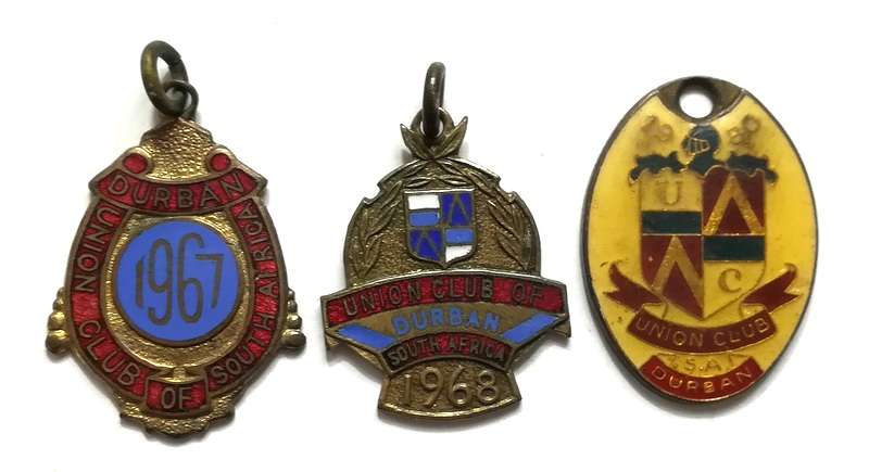 UNION CLUB DURBAN MIXED LOT 8 BADGES