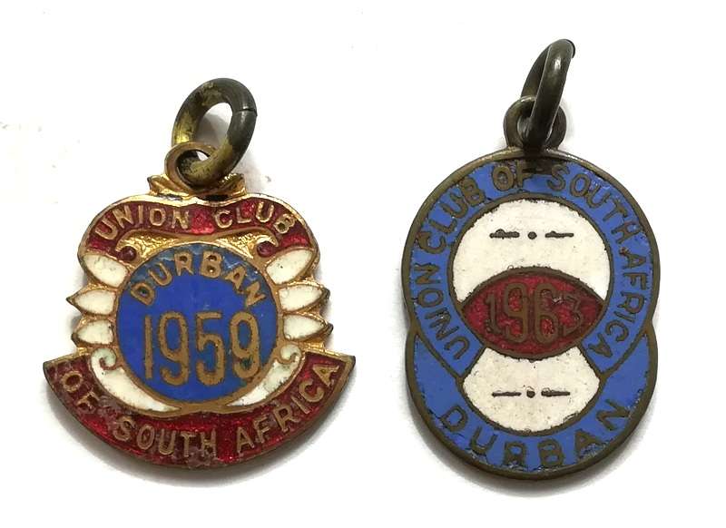 UNION CLUB DURBAN MIXED LOT 8 BADGES