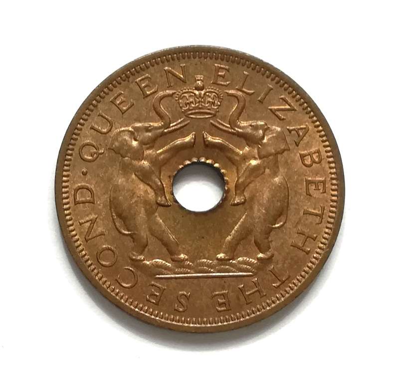 RHODESIA + NYASALAN 1963 PENNY *EXCELLENT*