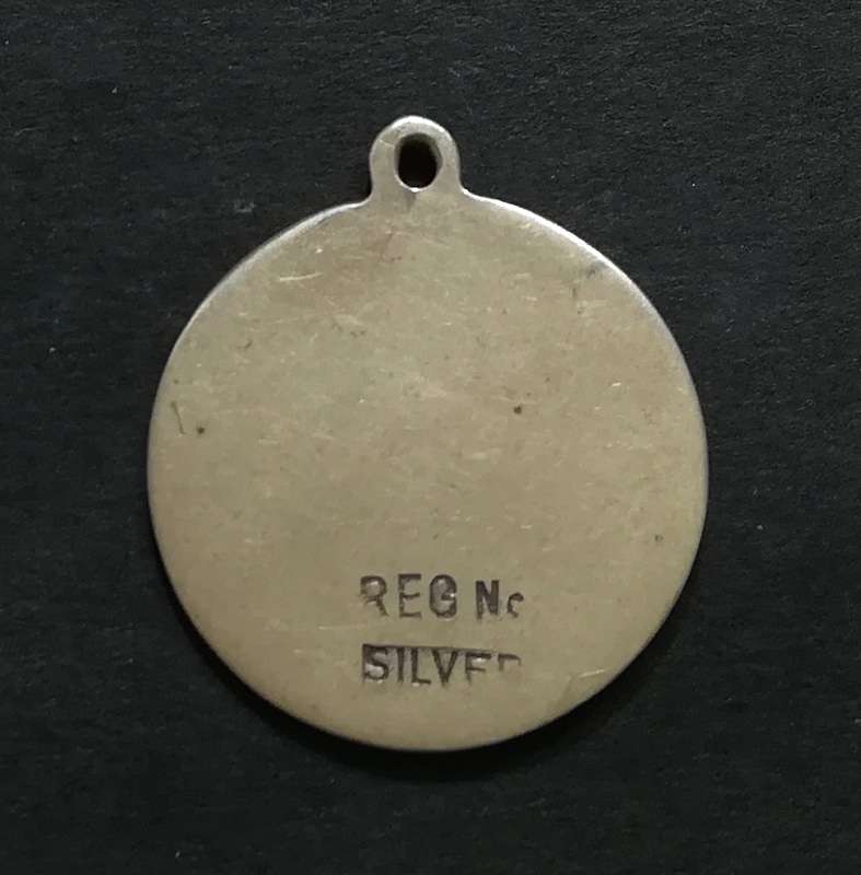 STERLING SILVER ST CHRISTOPHER *GUIDE ME SAFELY* 20MM 3.5 GRAMS