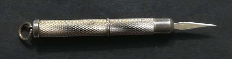 STERLING SILVER PROPELLING TOOTHPICK FOB *OPEN 75MM*