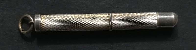 STERLING SILVER PROPELLING TOOTHPICK FOB *OPEN 75MM*