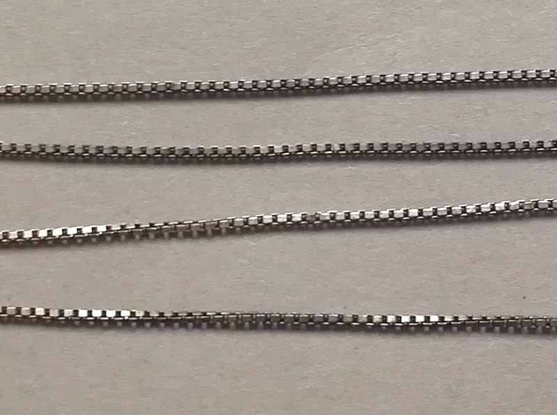 STERLING SILVER FINE CHAIN 400MM 1.5 GRAMS