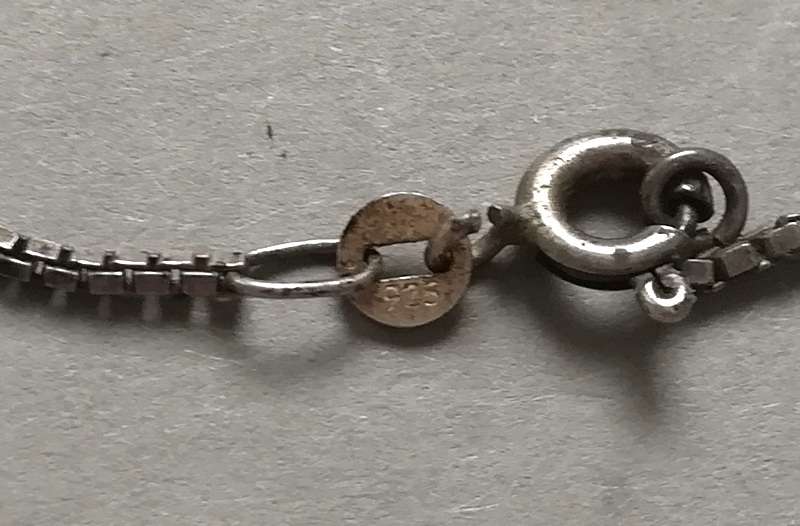 STERLING SILVER FINE CHAIN 390MM 3.5 GRAMS