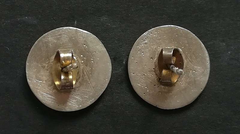 STERLING SILVER BIRMINGHAM 1900 *ANGEL* EARRINGS MAKER *L.E.* 16MM