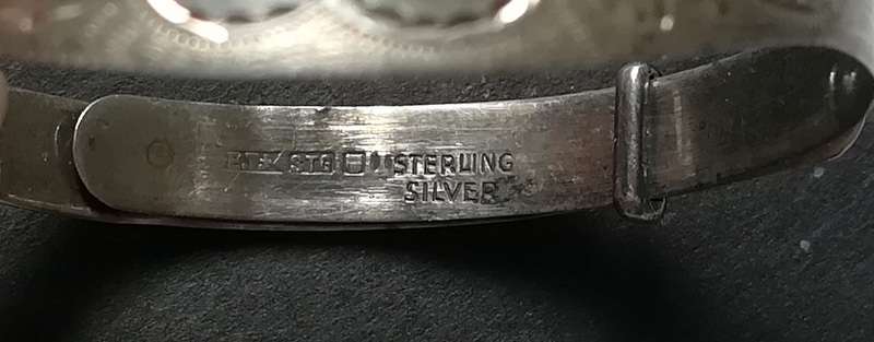 STERLING SILVER BANGLE *HEART* FIT 160MM (4X12MM WIDTH)
