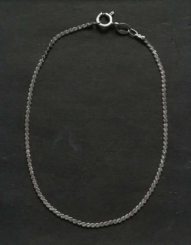 STERLING SILVER ITALY CHAIN 190MM 1.3 GRAMS