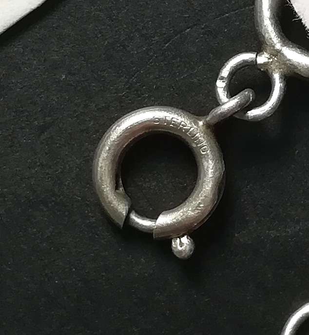 STERLING SILVER CHARM BRACELET 6 X 220MM 19.8 GRAMS