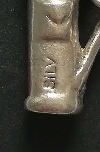 STERLING SILVER CHARM/PENDANT *GOLF BAG* 12X20MM 5 GRAMS
