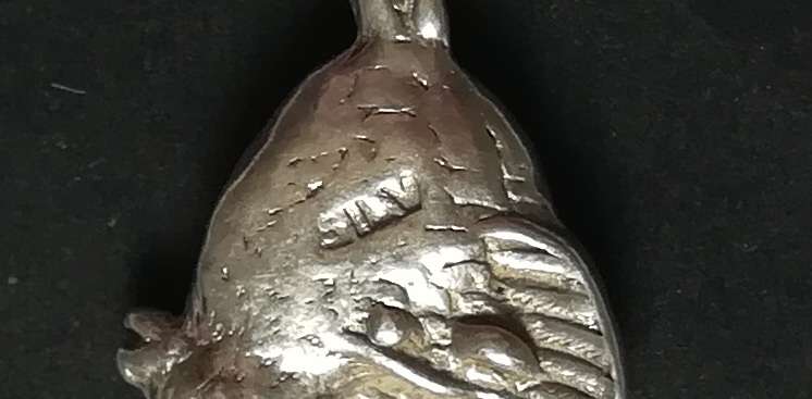 STERLING SILVER CHARM/PENDANT *BIRD* 15X25MM 4.1 GRAMS