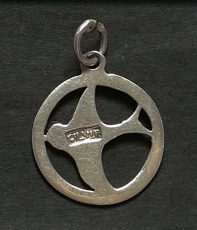 STERLING SILVER CHARM *DOVE* 20X20MM 1.8 GRAMS