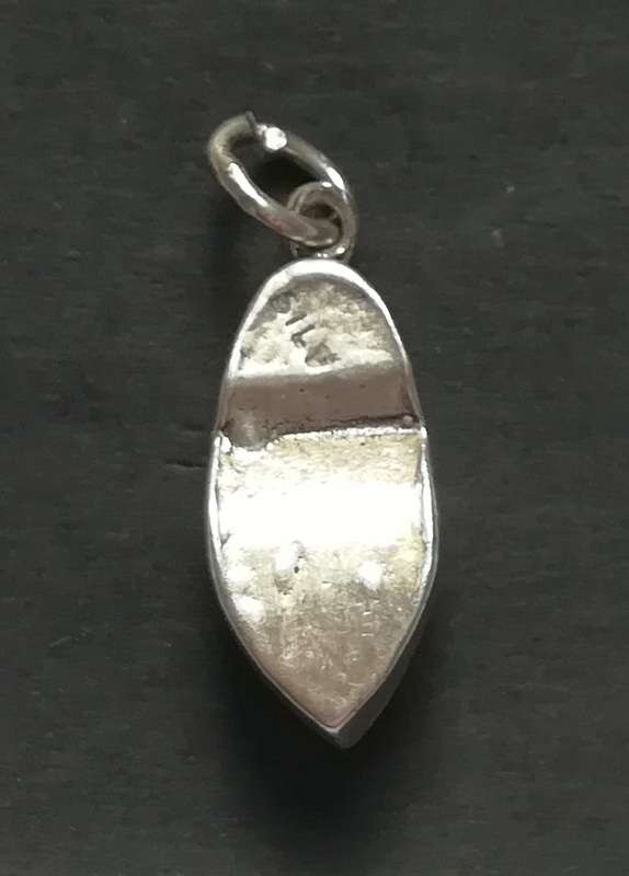 STERLING SILVER CHARM *SLIPPER* 10X20MM 4 GRAMS