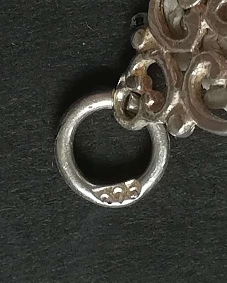 STERLING SILVER CHARM/PENDANT *21 ST KEY* 12X25MM 1.3 GRAMS