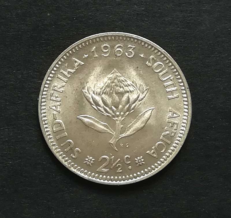 REPUBLIC 1963  2.5 CENTS *EXCELLENT*