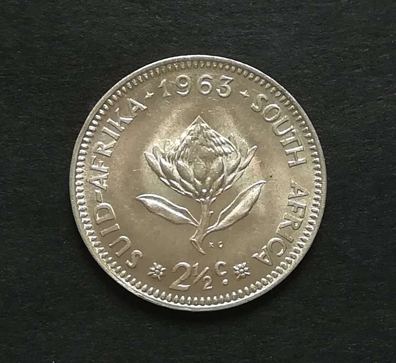 REPUBLIC 1963  2.5 CENTS *EXCELLENT*