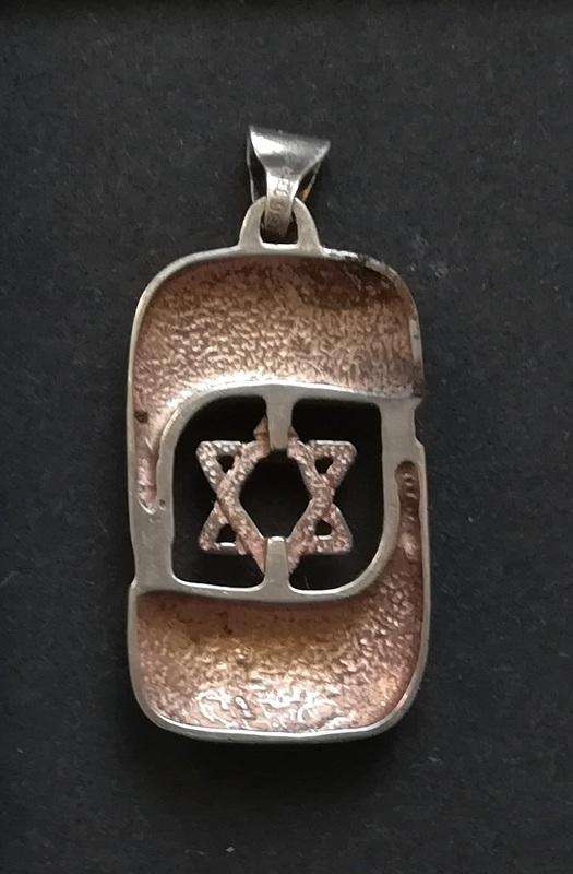 STERLING SILVER STAR OF DAVID PENDANT 18X32MM 6 GRAMS