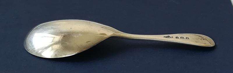 STERLING SILVER BIRMINGHAM 1947 CADDY SPOON 95X38X45MM 14 GRAMS